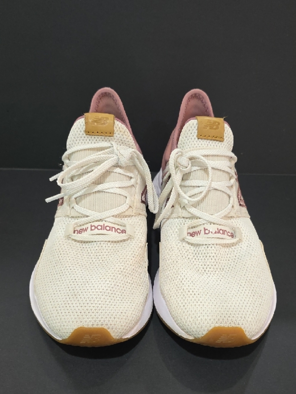 New Balance Fresh Foam ROAV Women's Cream & Pink Running Shoes Size 7.5 - Picture 5 of 11